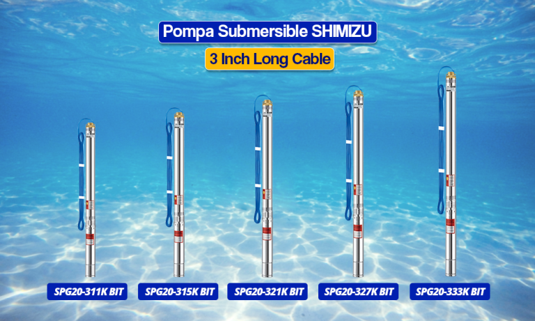 Pompa Submersible SHIMIZU 3 Inch Long Cable (Premium Series)
