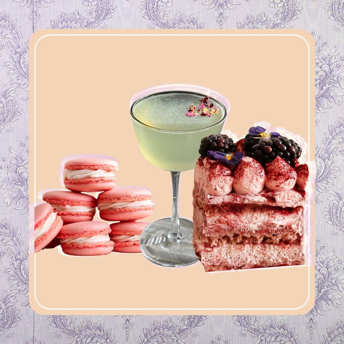 Thumbnail image showing party food ideas for a Bridgerton watch party.