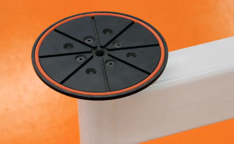 Flexible cable management grommet for neat wiring solutions.
