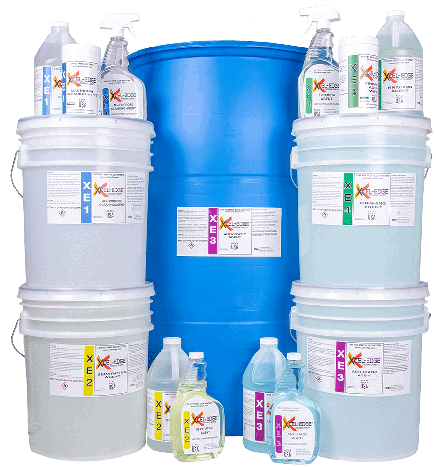 Xcel-Edge industrial cleaning supplies, disinfectants, and specialty agents for metal and surface cleaning.