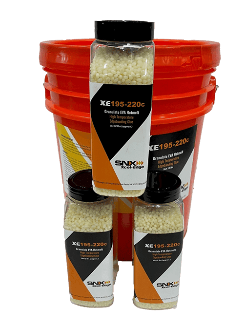 Granulate EVA hot melt adhesive for high-temperature bonding and edge sealing.