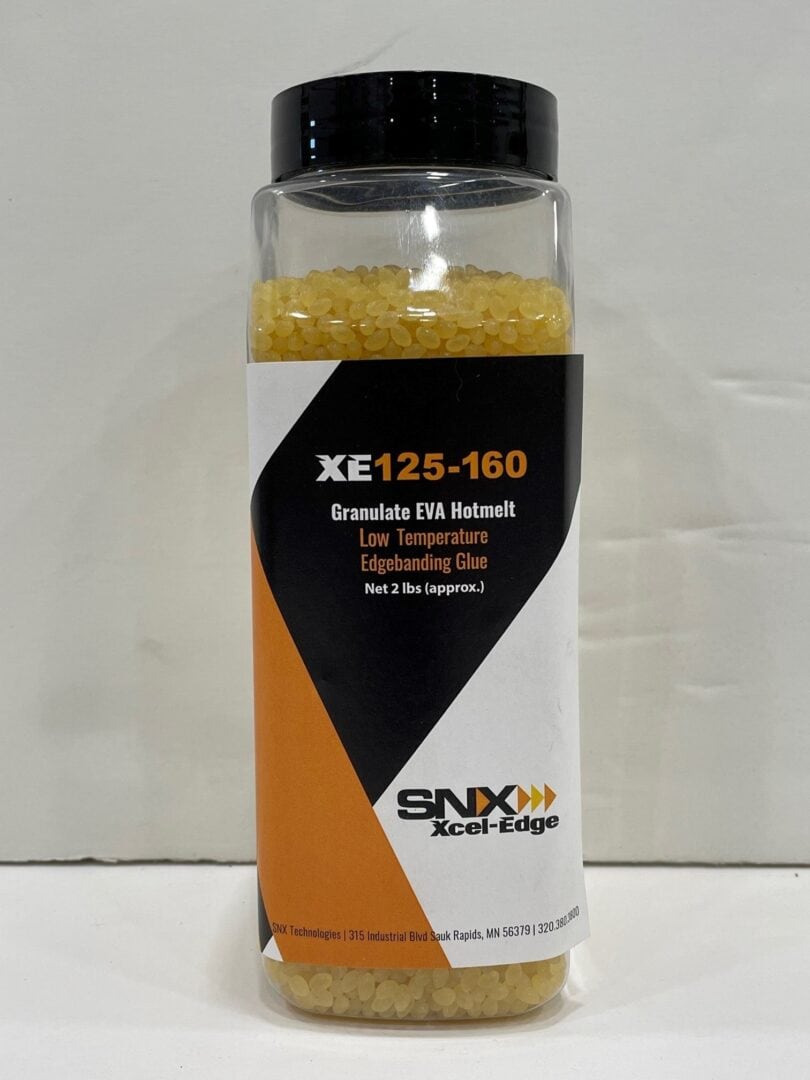 Granulate EVA hot melt for industrial adhesive bonding, 2 lbs, low temperature edge banding glue.