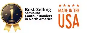 High-quality semi-automatic contour bander for North American markets.