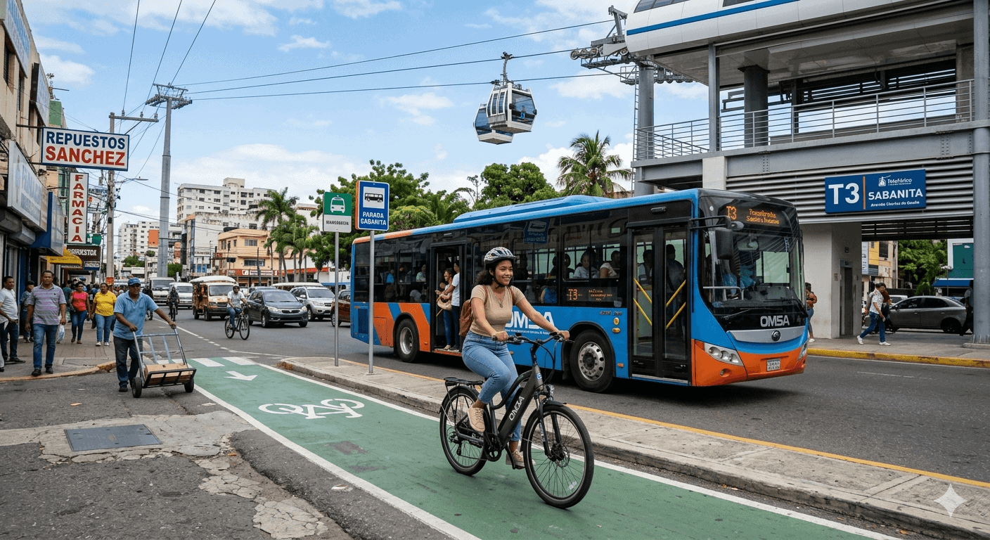 Intermodalidad en Santo Domingo: La clave para conectar bicicleta, transporte y ciudad