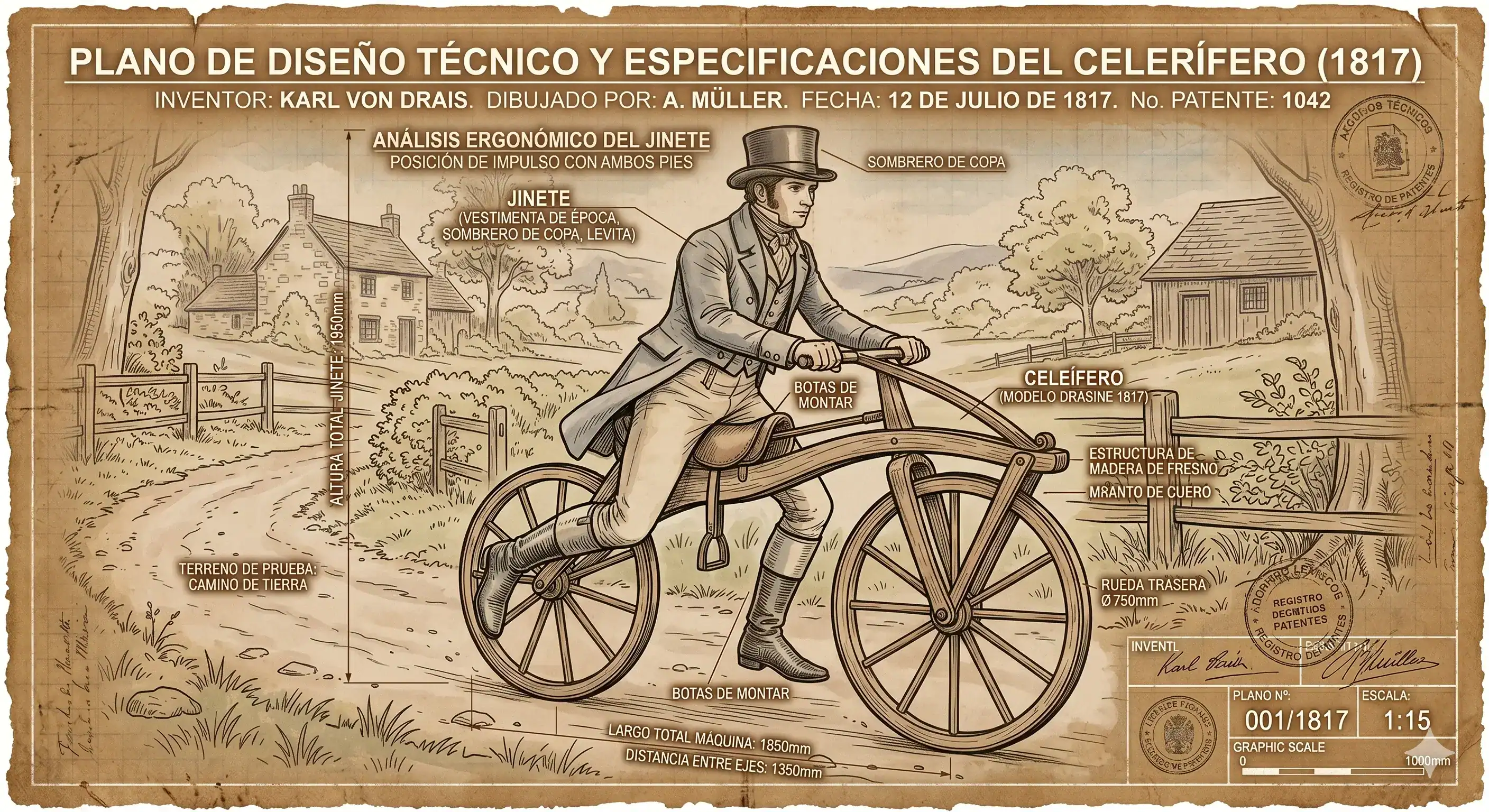 El mito del celerífero y el origen real del ciclismo