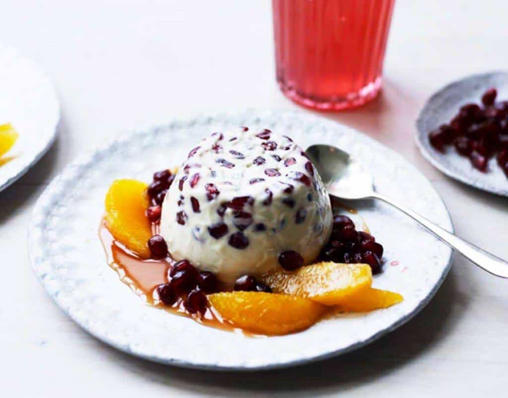 Pomegranate Panna Cotta