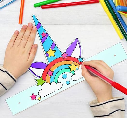DIY Unicorn Paper Crown