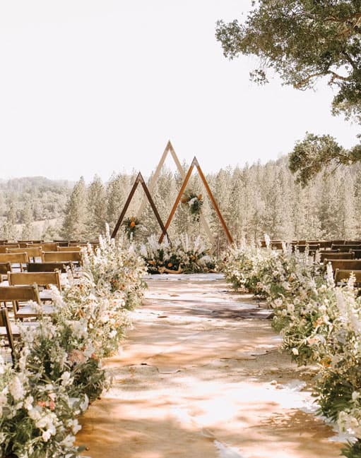 Rustic Wedding Aisle
