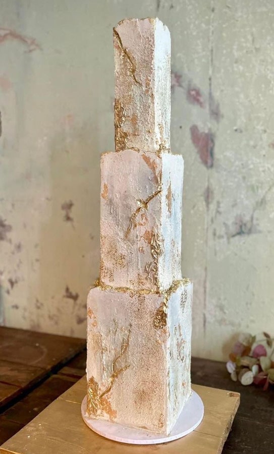 Stone effect Wedding Cake