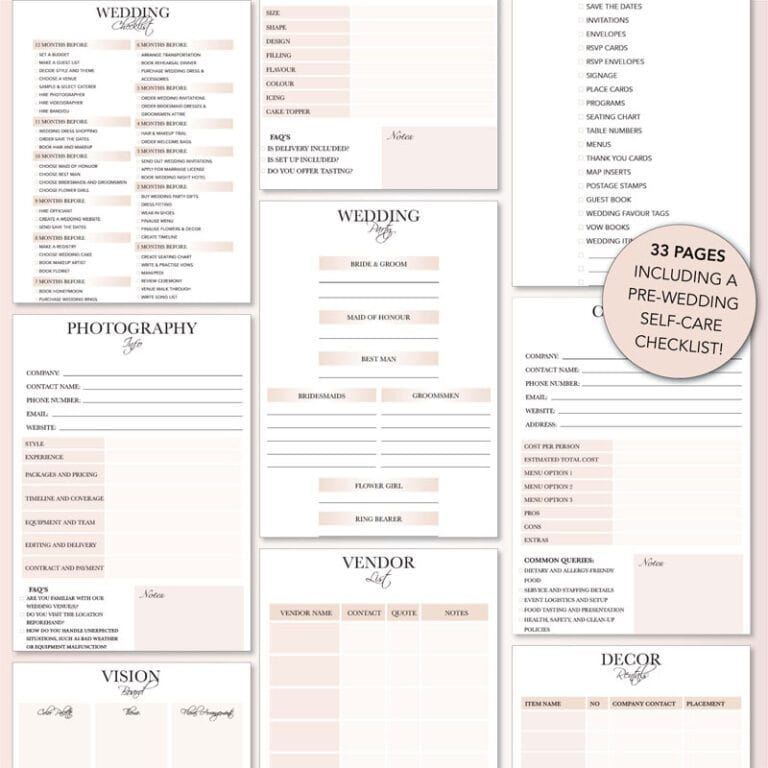 Wedding-planner-printable