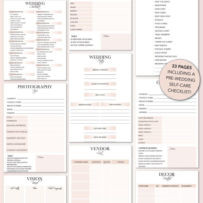 Wedding-planner-printable