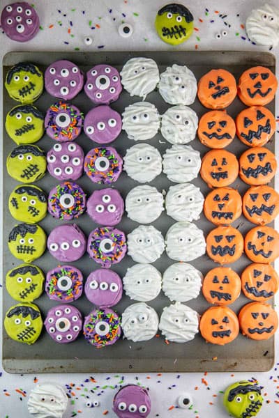 Chocolate Covered Halloween Oreos