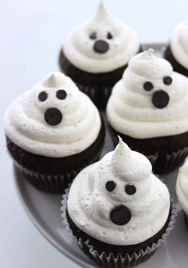 Marshmallow Ghost Cupcakes