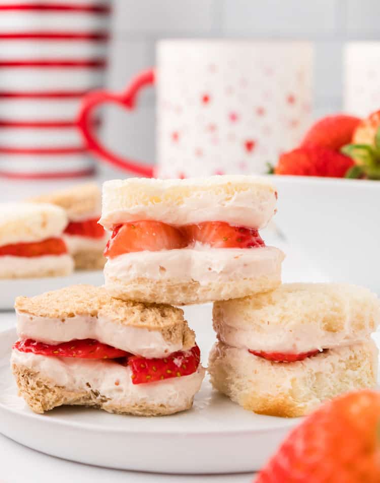 Mini Strawberry Sandwiches