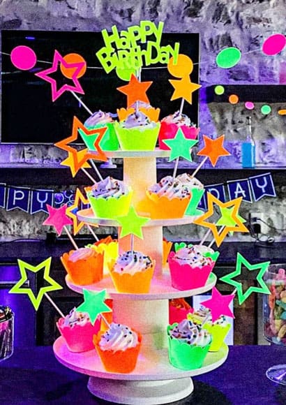 Neon Cupcakes