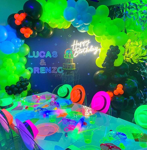 Neon Party Decor