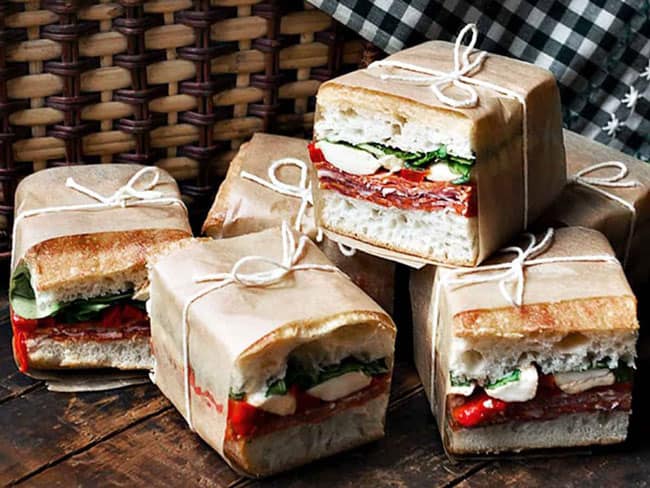 Pressed Italian Finger Sandwiches