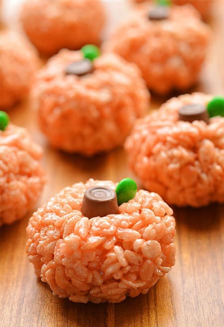 Rice Krispie Pumpkins
