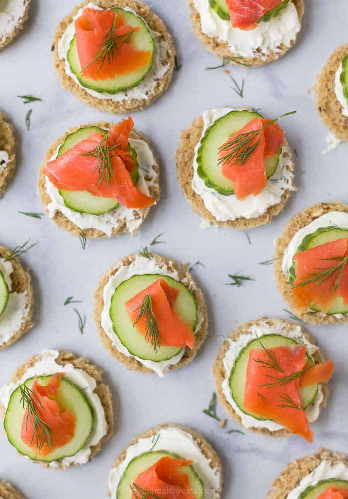 Smoked Salmon Cucumber Tea Sandwiches