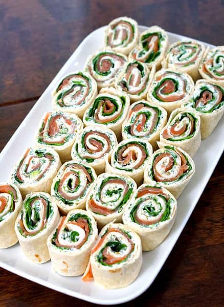 Smoked Salmon Tortilla Roll-Ups