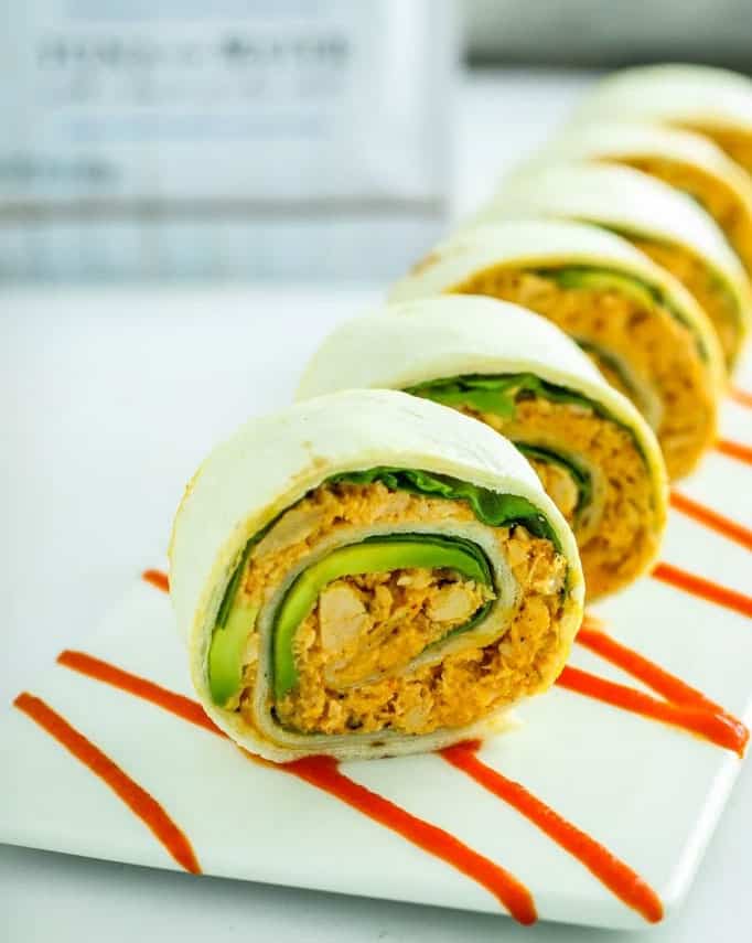 Spicy Tuna Pinwheels