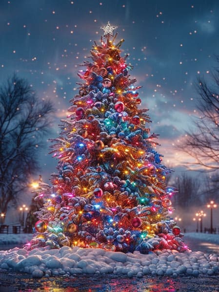Multi Colored Tree