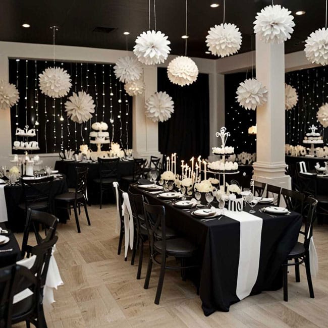Black & White party ball