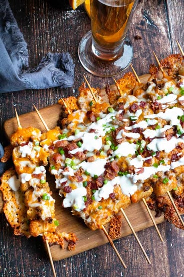 Taco Tater Tot Skewers