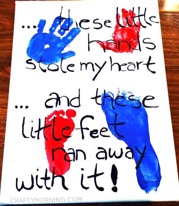Handprint/Footprint Canvas