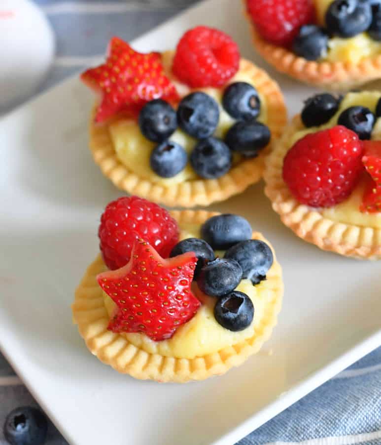 Berry Custard Tartlets