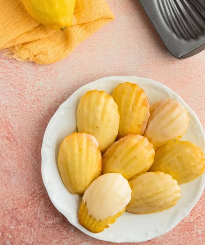 Lemon Madeleines with Simple Lemon Glaze