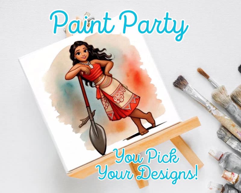 Moana Paint Party