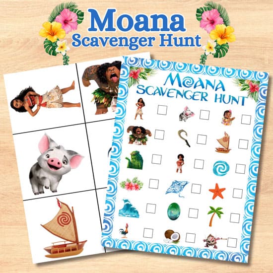 Moana Scavenger Hunt