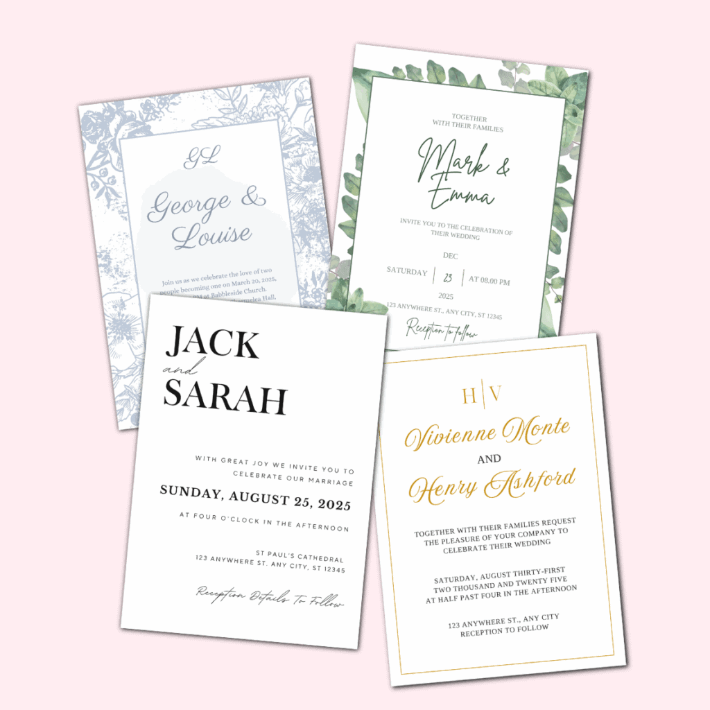 Wedding invitations