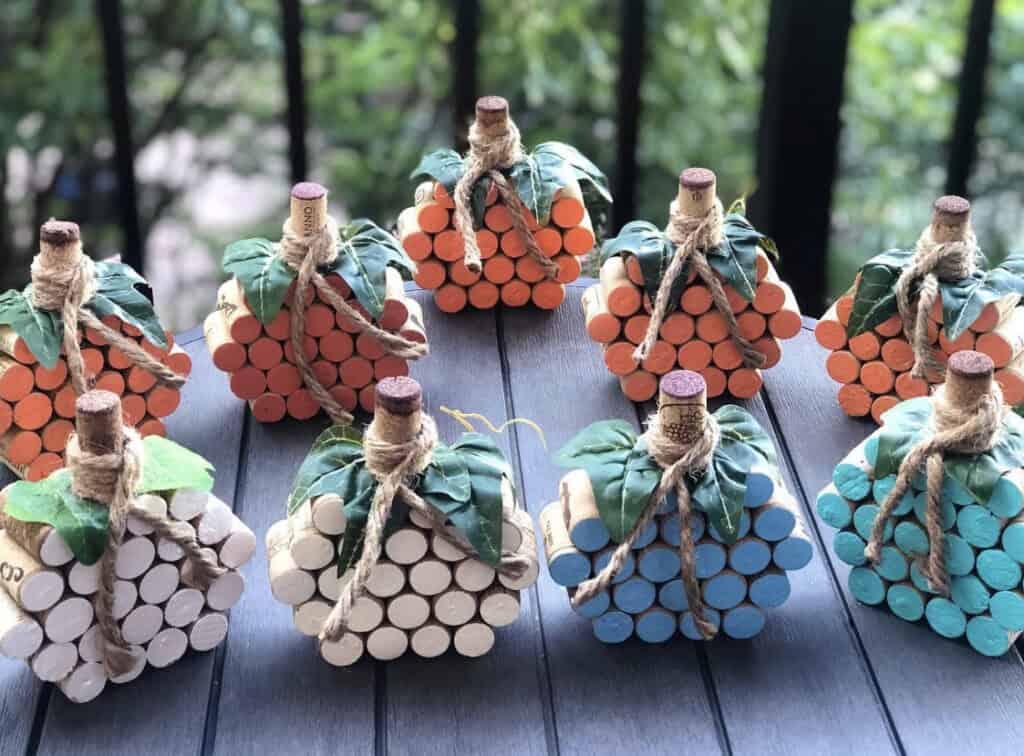 Wine Cork Pumpkins