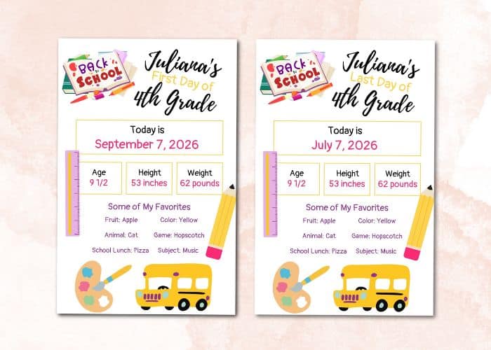 Celebrate Back To School With a Free Editable Printable Sign