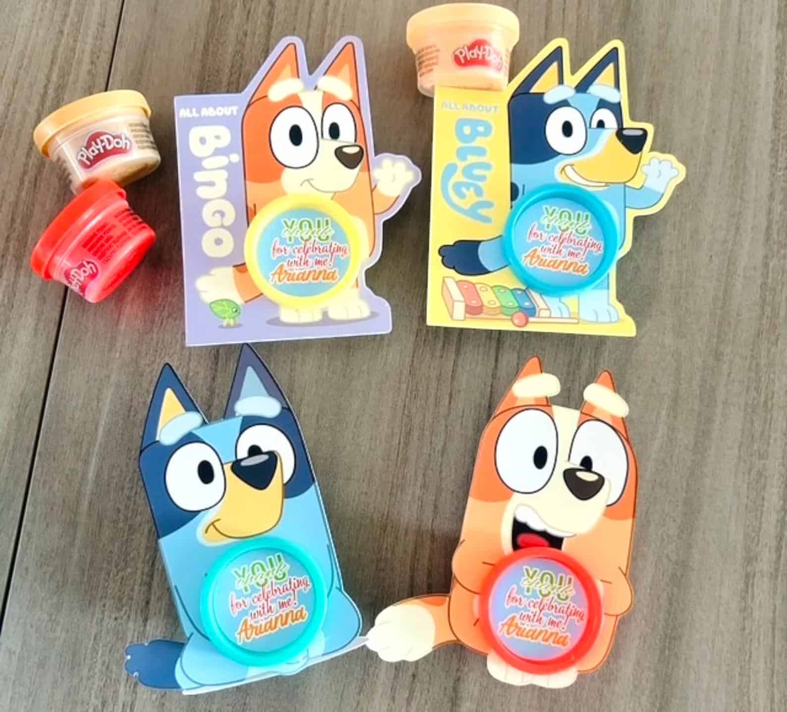 Bluey Play-Doh Party Favors
