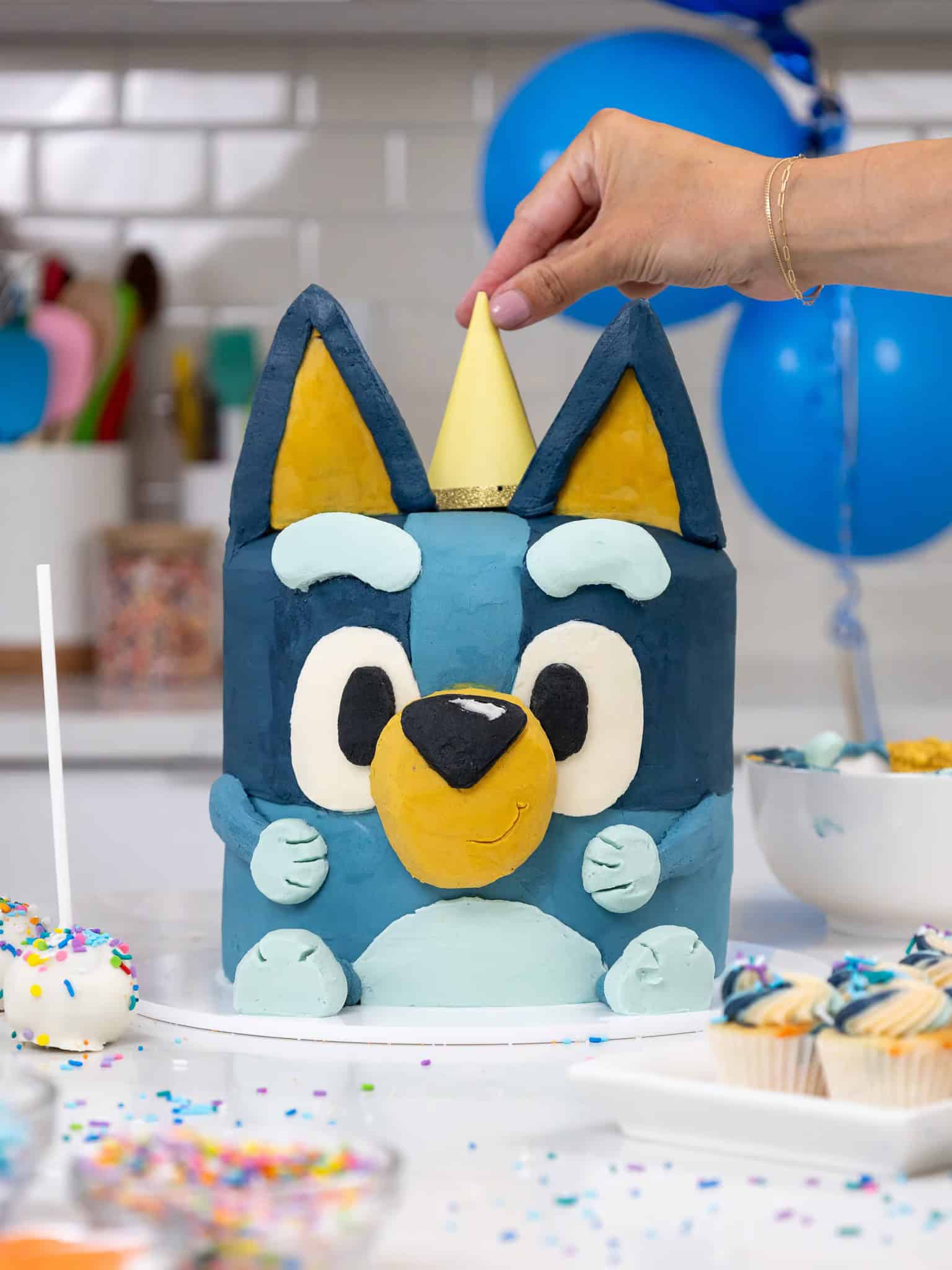 Funfetti Bluey Cake