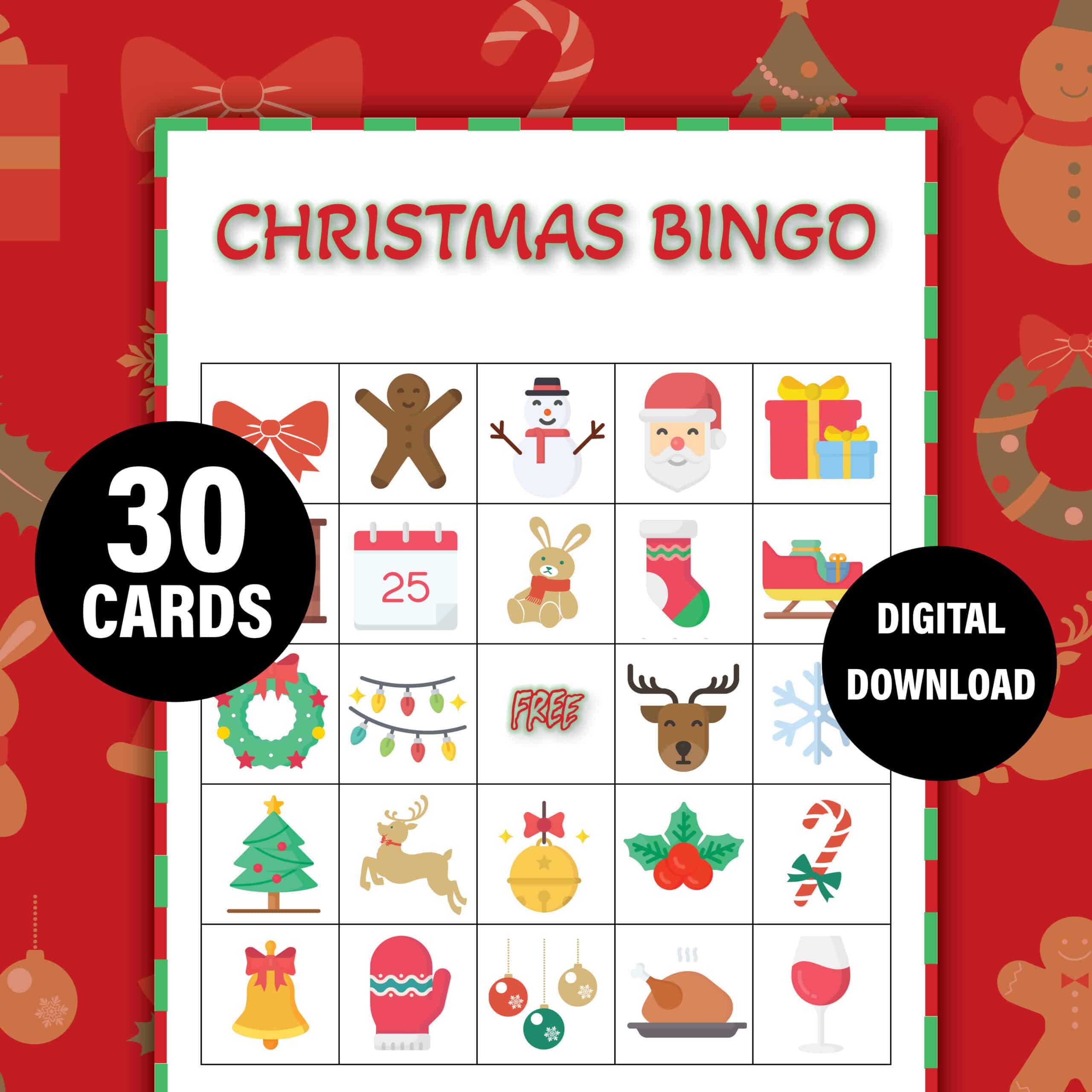 Christmas bingo