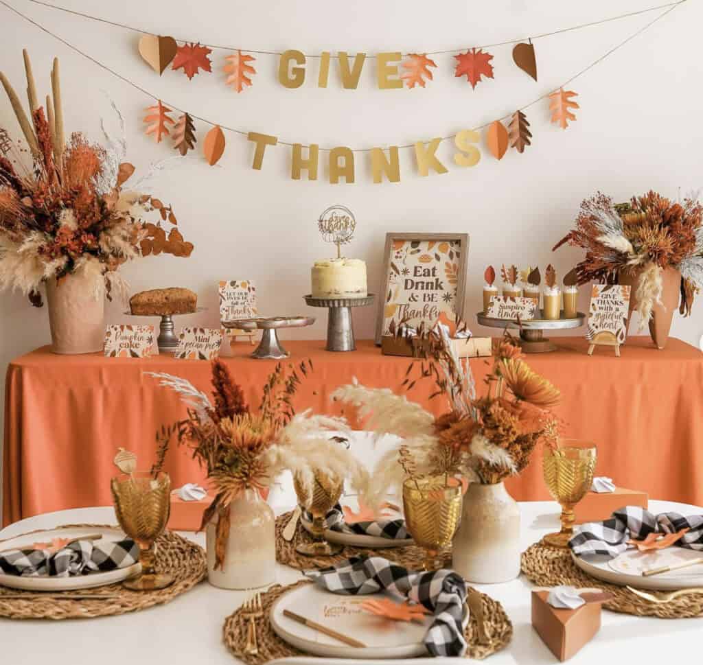 Orange Tablescape