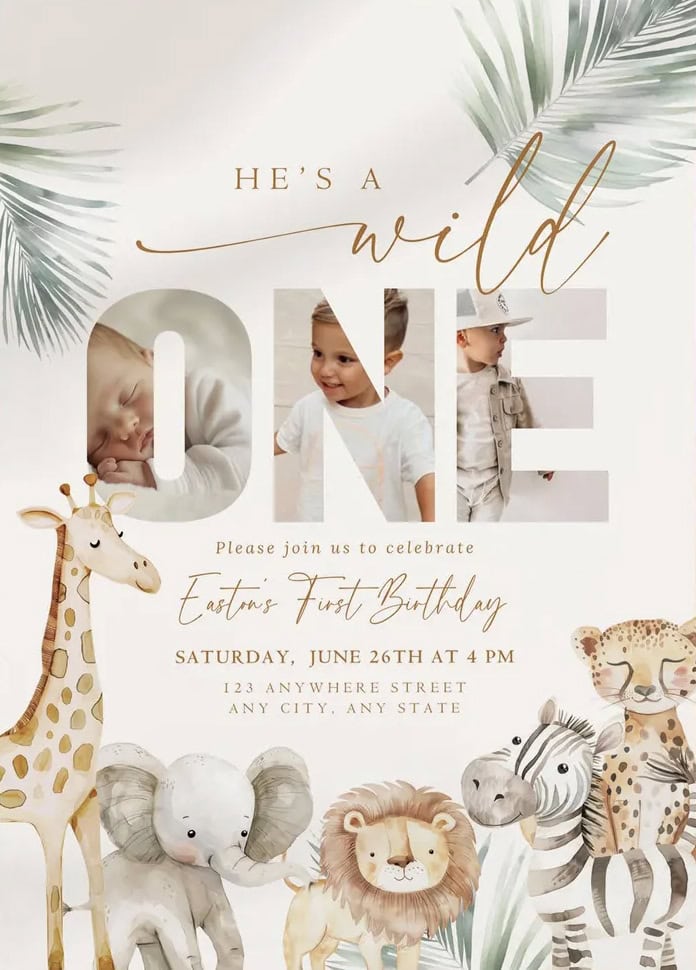 Safari Invitation