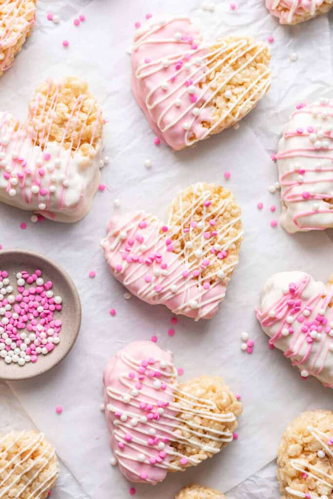 Heart Shaped Rice Krispie Treats