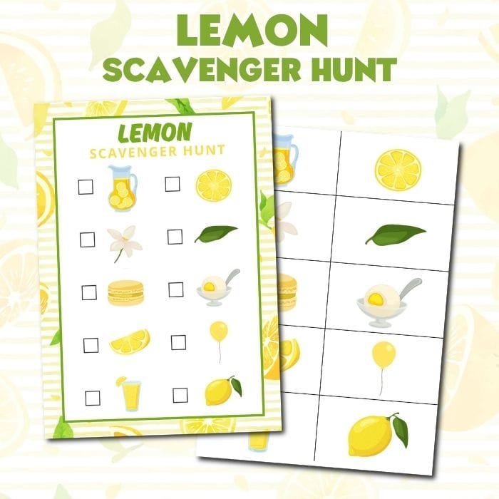 Lemon-Themed Scavenger Hunt