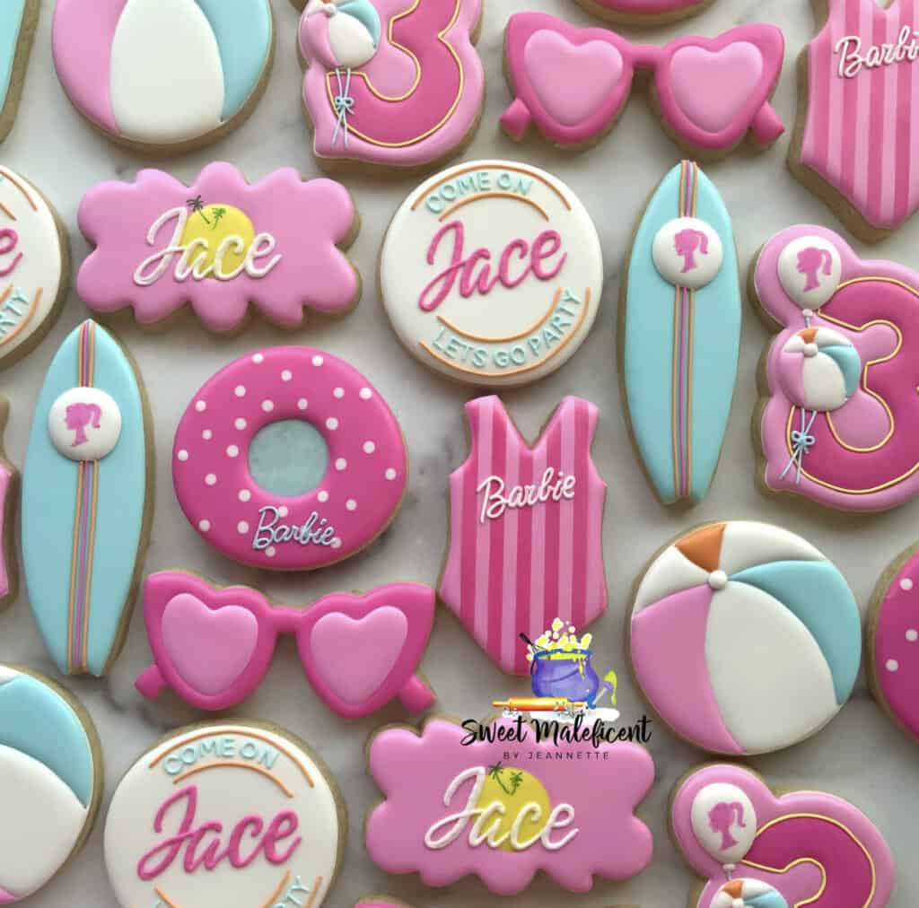 Barbie Pool Cookies