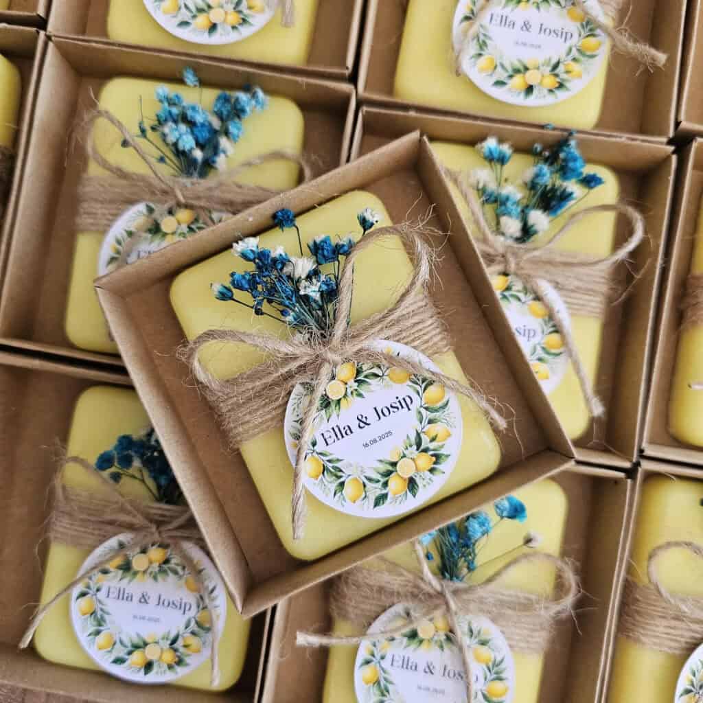 Lemon Theme Soap Favor
