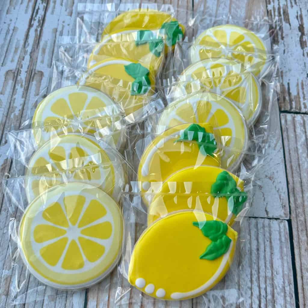 Lemon Themed Sugar Cookies