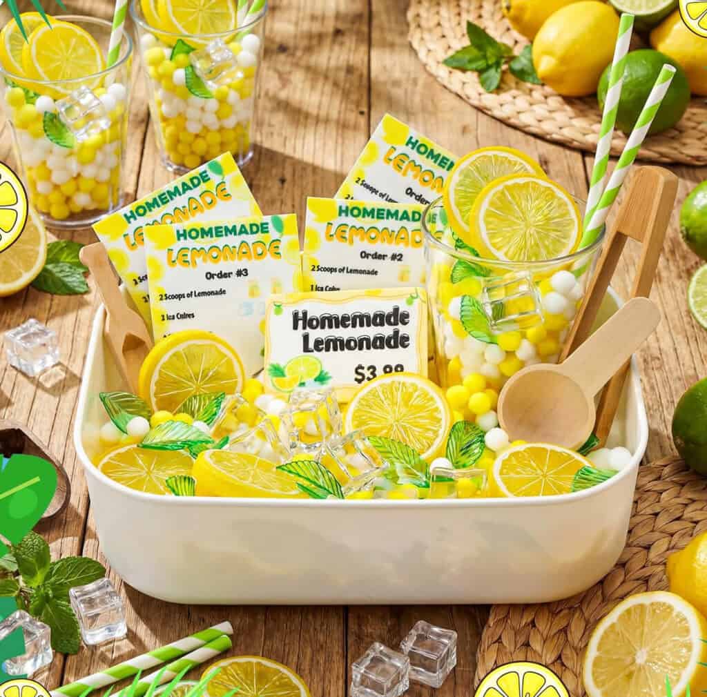 Lemonade Sensory Bin