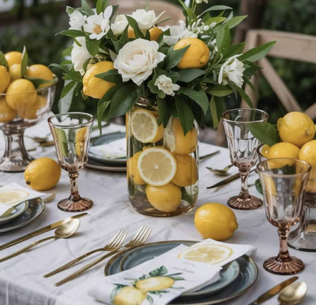 Elegant Lemon Table