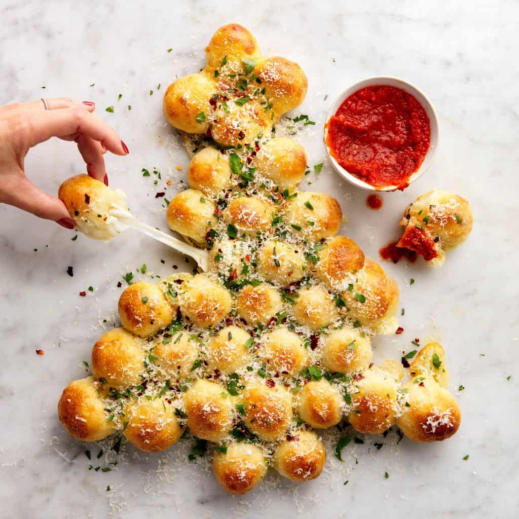 Christmas Tree Pull Apart Bread