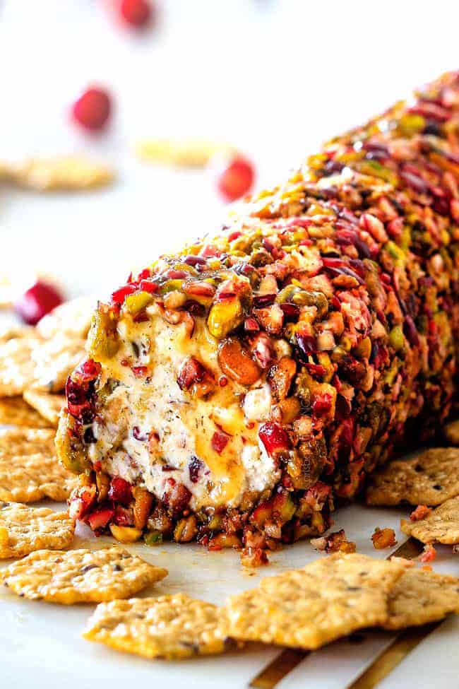 Cranberry Pistachio Cheese Log